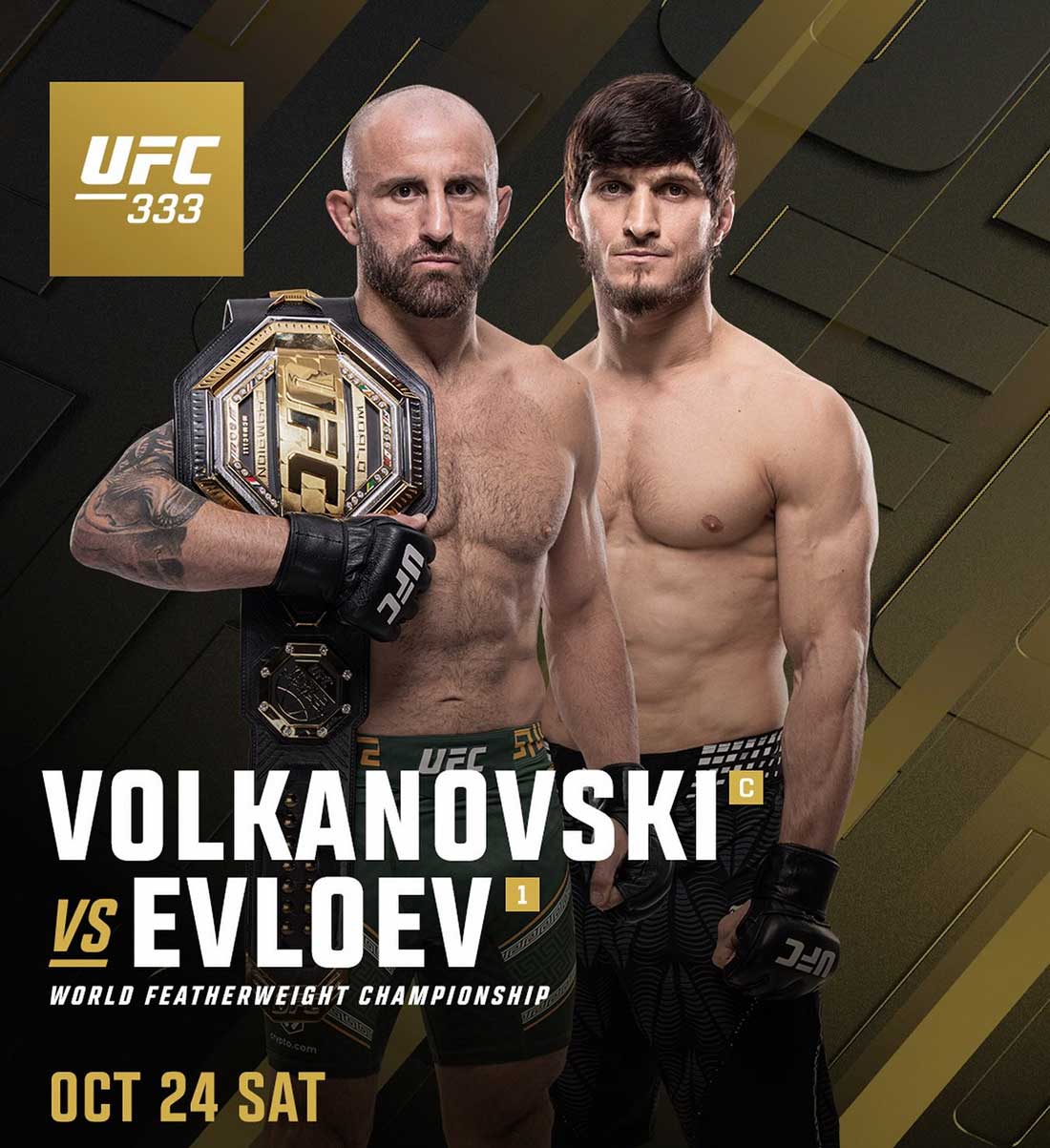UFC 333: Волкановски – Евлоев, дата проведения, кард, участники и результаты